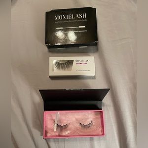 MOXIELASH Magnetic Eyelashes - 2 pairs plus Magnetic Eyeliner Remover Swabs-NEW